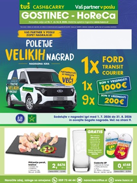 Tuš katalog Gostinec do 14.8.