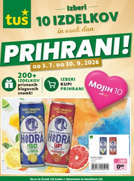 Tuš katalog Mojih 10 do 30.9.