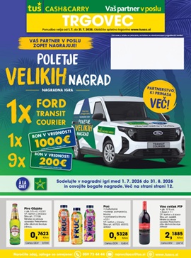 Tuš katalog Trgovec do 31.7.