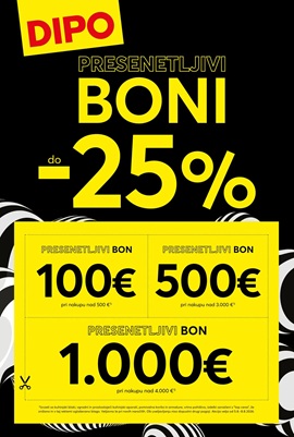 Dipo katalog Presenetljivi boni do -25%