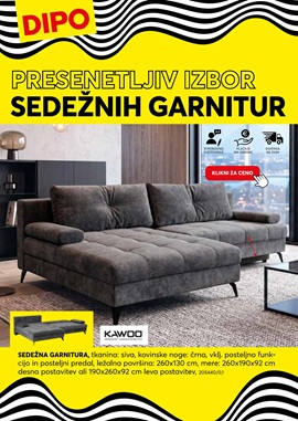 Dipo katalog Presenetljiv izbor sedežnih garnitur