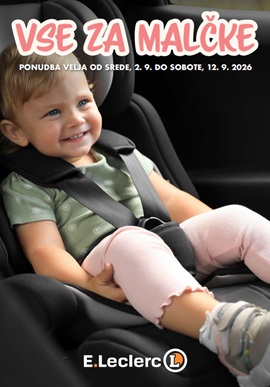 E Leclerc katalog Vse za malčke