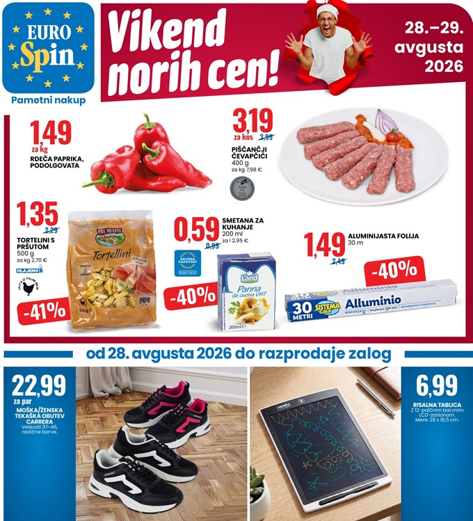 Eurospin vikend norih cen do 29.8.