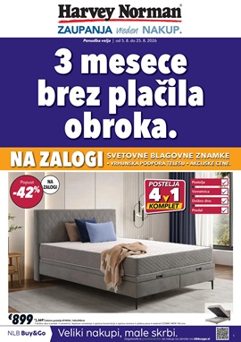 Harvey Norman katalog 3 meseca brez plačila obroka