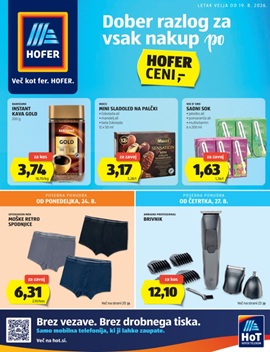 Hofer katalog od 19.8.