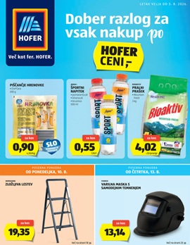 Hofer katalog od 5.8.