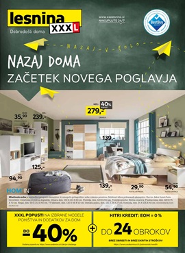 Lesnina katalog Nazaj doma – začetek novega poglavja