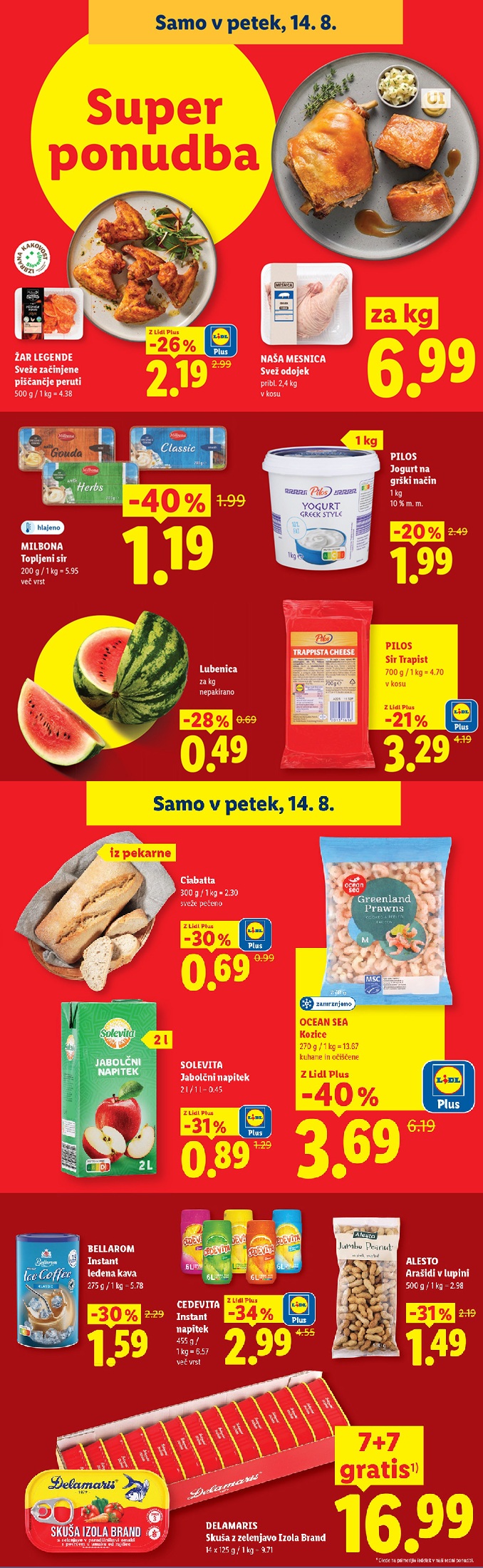 Lidl vikend akcija petek 14.8.