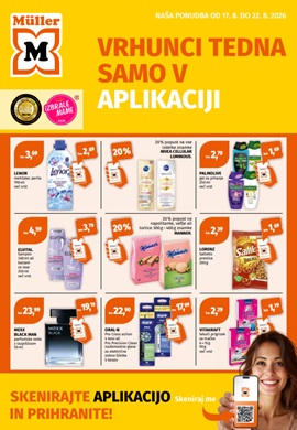 Muller katalog Vrhunci tedna do 22.8.