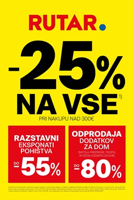 Rutar katalog -25% na vse