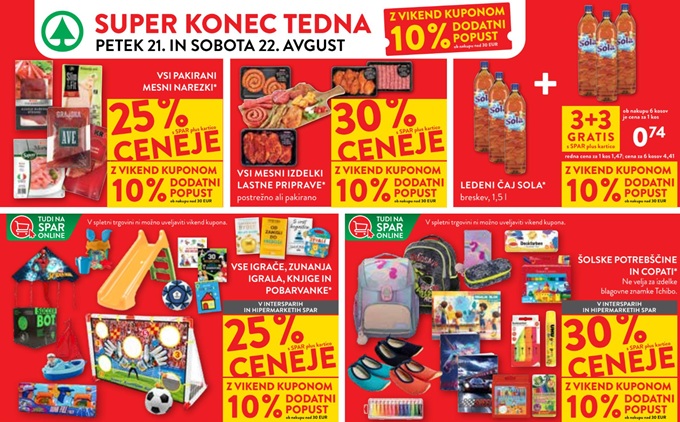 Spar in Interspar vikend akcija do 22.8.