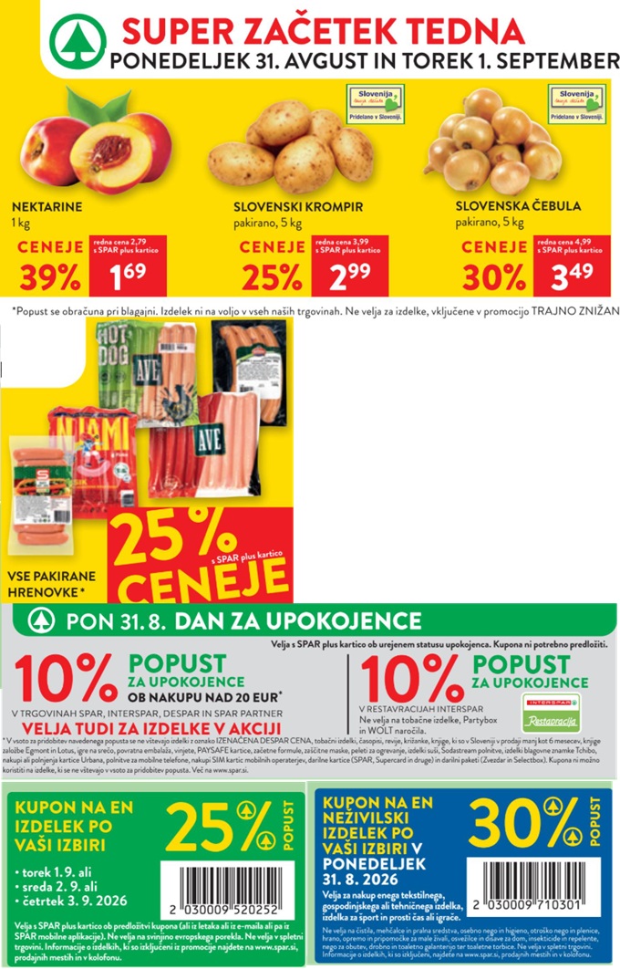 Spar in Interspar akcija za začetek tedna