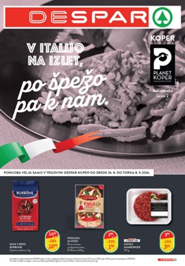 Spar katalog Despar Koper do 8.9.