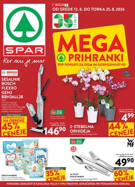 Spar katalog Mega prihranki do 25.8.