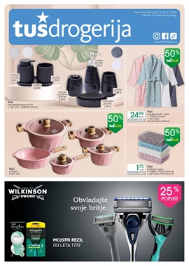Tuš katalog drogerija do 7.9.