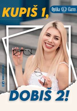 Optika Clarus katalog Kupiš 1, dobiš 2 do 13.11.