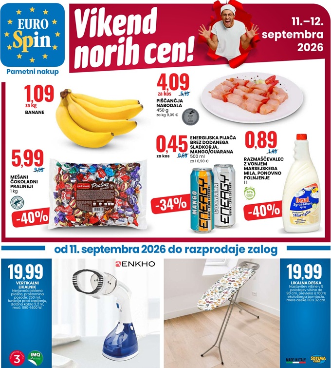 Eurospin vikend norih cen