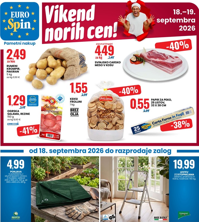 Eurospin vikend norih cen do 19.9.