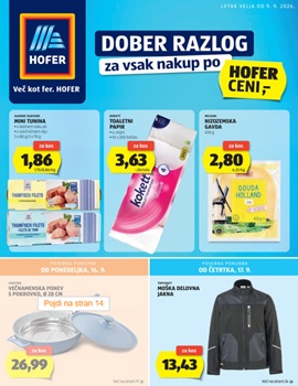 Hofer katalog od 9.9.