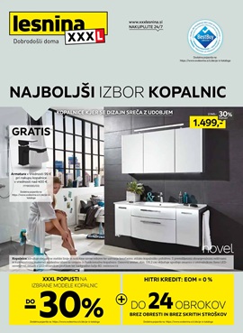 Lesnina katalog Najboljši izbor kopalnic do 12.9.