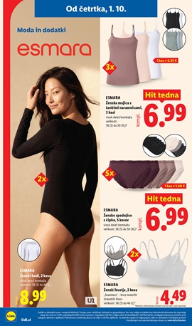 Lidl katalog neživila od 1.10.