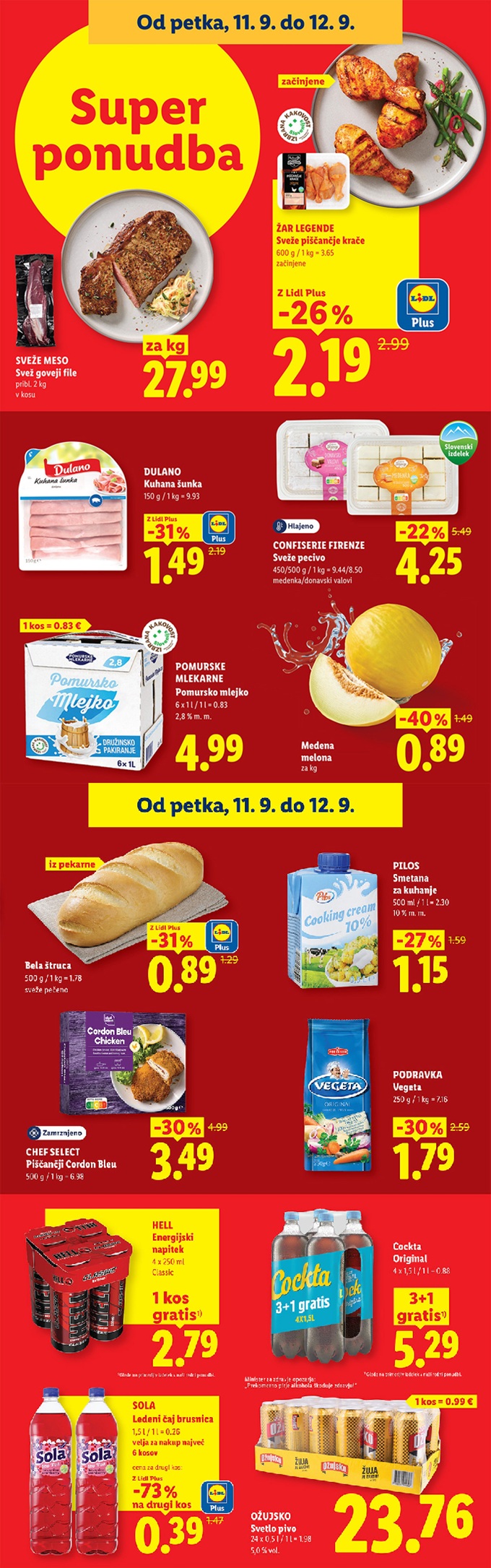 Lidl vikend akcija do 12.9.
