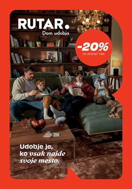 Rutar katalog Dom udobja -20% na skoraj vse
