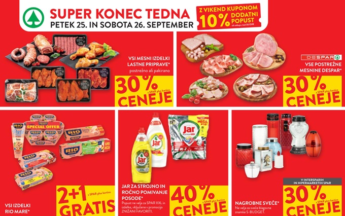 Spar in Interspar vikend akcija