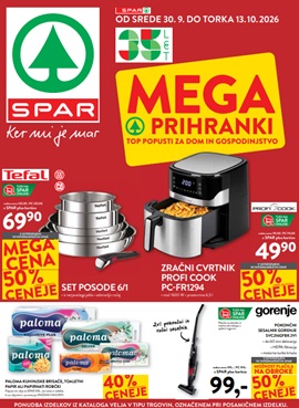 Spar katalog Mega prihranki do 13.10.