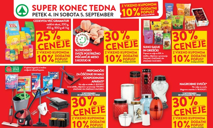 Spar in Interspar vikend akcija do 5.9.