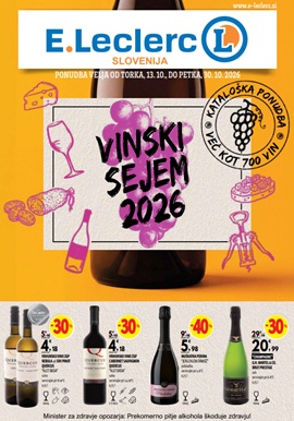 E Leclerc katalog Vinski sejem oktober 2026