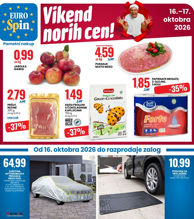 Eurospin vikend norih cen