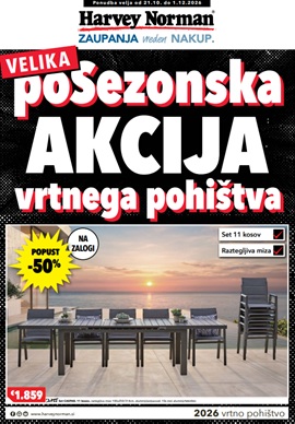 Harvey Norman katalog Velika posezonska akcija vrtnega pohištva