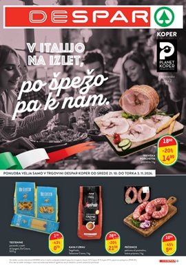 Interspar katalog Despar Koper do 3.11.