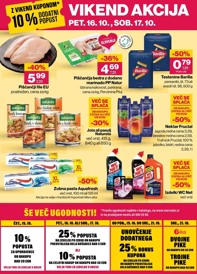 Mercator vikend akcija