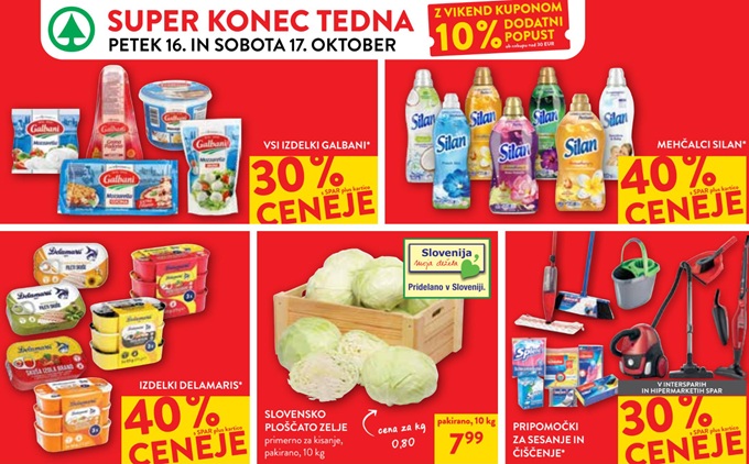 Spar in Interspar vikend akcija do 17.10.