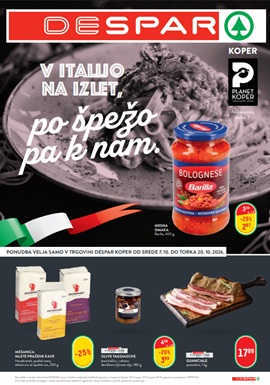 Spar katalog Despar Koper do 20.10.