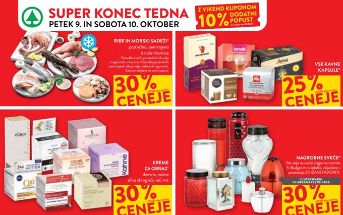 Spar in Interspar vikend akcija do 10.10.