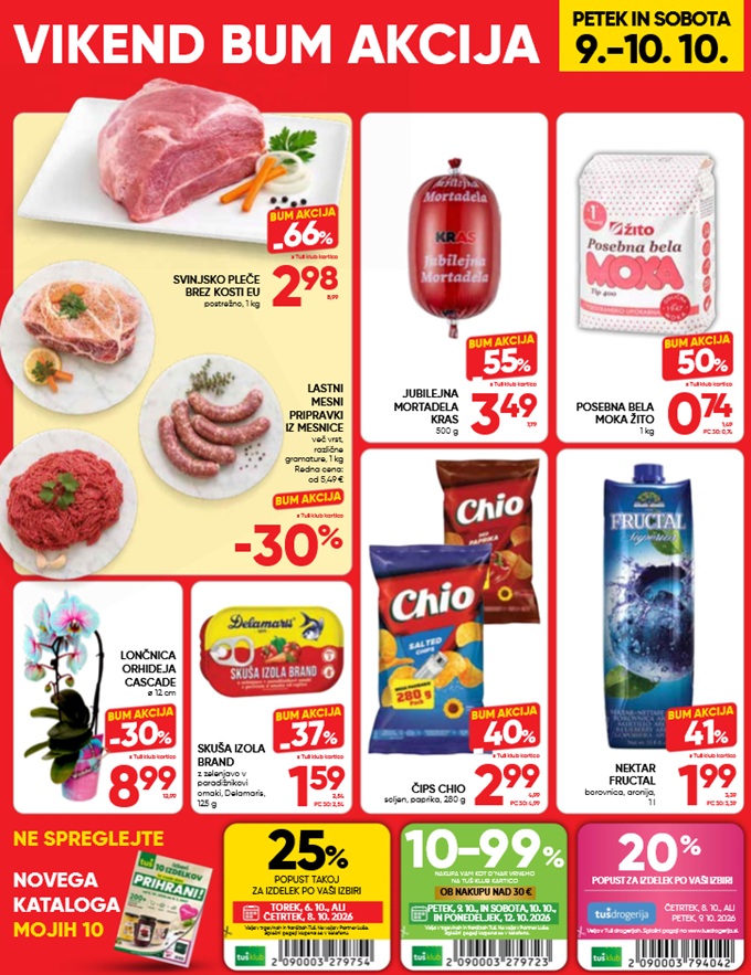 Tuš vikend BUM akcija do 10.10.