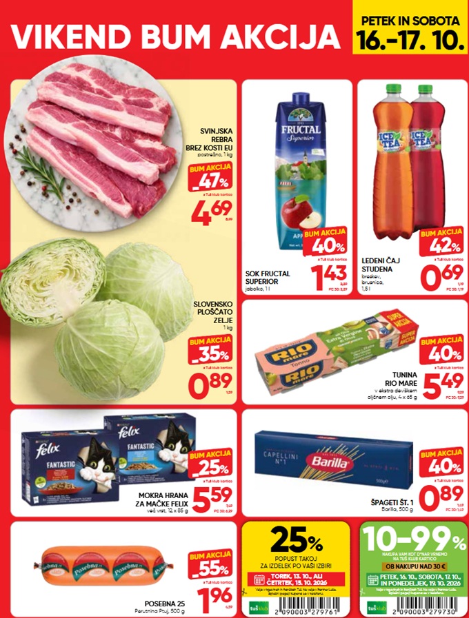 Tuš vikend BUM akcija do 17.10.