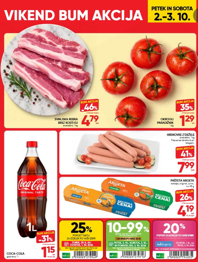 Tuš vikend BUM akcija do 3.10.